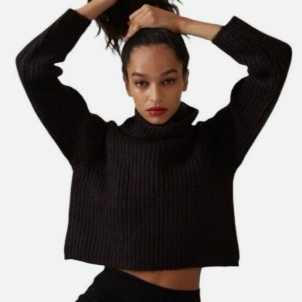 Nwt Thakoon Cropped Ribbed Turtleneck Sweater
